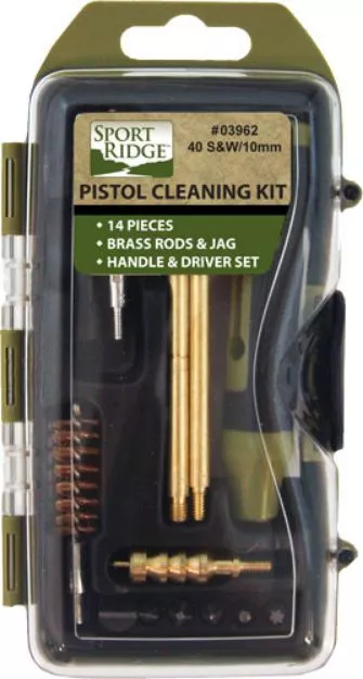 Sport Ridge Cleaning Kit Pistol 40Cal/10Mm 14Pc<