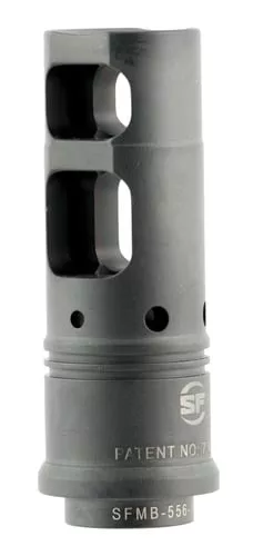 surefire-sfmb3383424-socom-muzzle-brake-black-dlc-stainless-steel-with-3-4-24-tp SureFire SFMB3383424 SOCOM Muzzle Brake Black DLC Stainless Steel with 3/4″-24 tpi Threads & 2.60″ OAL for 338 Cal AR-Platform